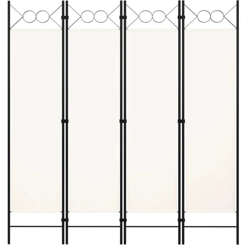 

Biombo divisor de 4 paneles blanco 160x180 cm