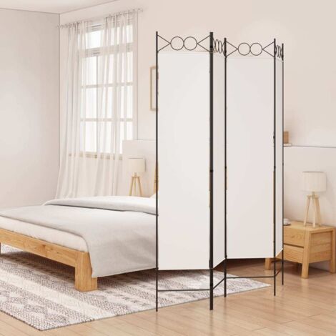 Biombo divisor de 4 paneles de tela  160x200 cm