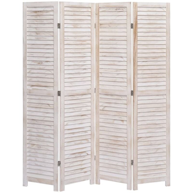 

Biombo divisor de 4 paneles madera 140x165 cm