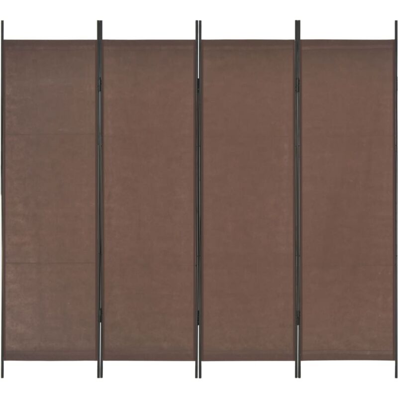 

Biombo divisor de 4 paneles marrón 200x180 cm - Marrón - Vidaxl