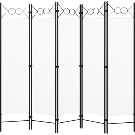 Biombo divisor de 5 paneles  200x180 cm