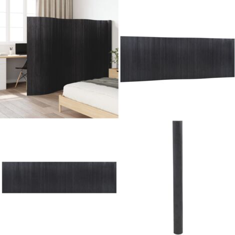Biombo divisor de bambú gris ancho 600 cm alto 165 cm - Separador de ambientes - Bambú gris