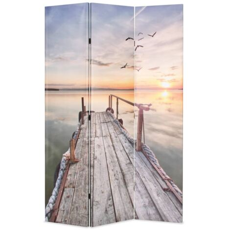 Biombo divisor plegable 120x170 cm lago