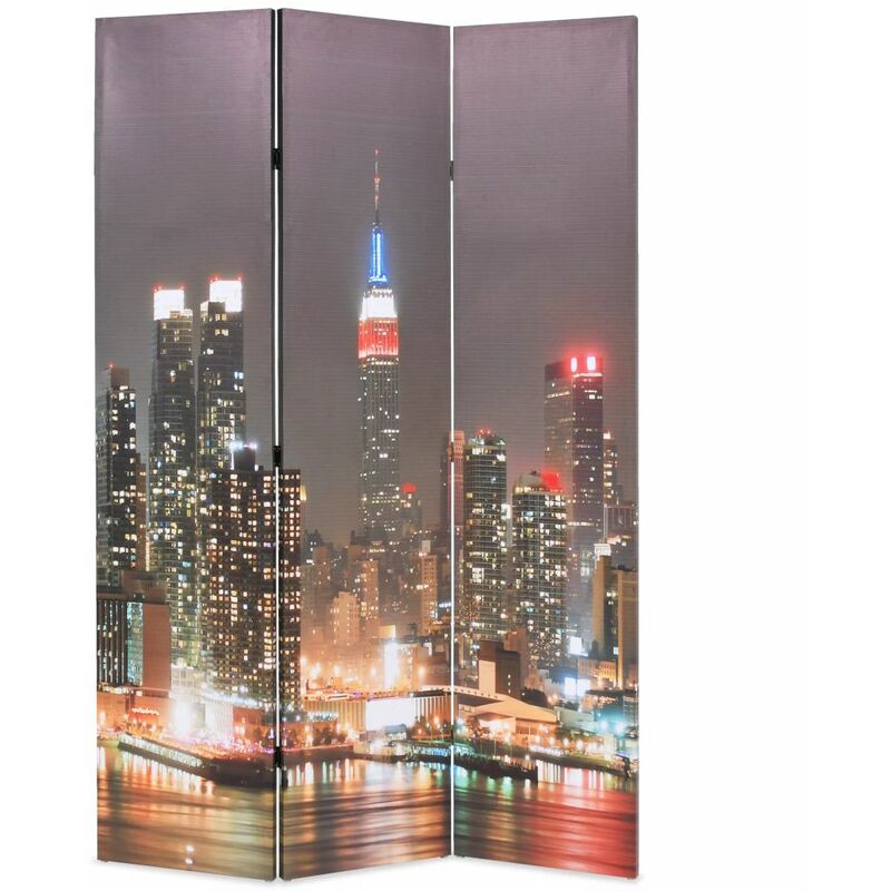 

Biombo divisor plegable 120x170 cm Nueva York de noche