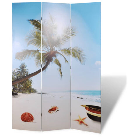 Biombo divisor plegable 120x170 cm playa