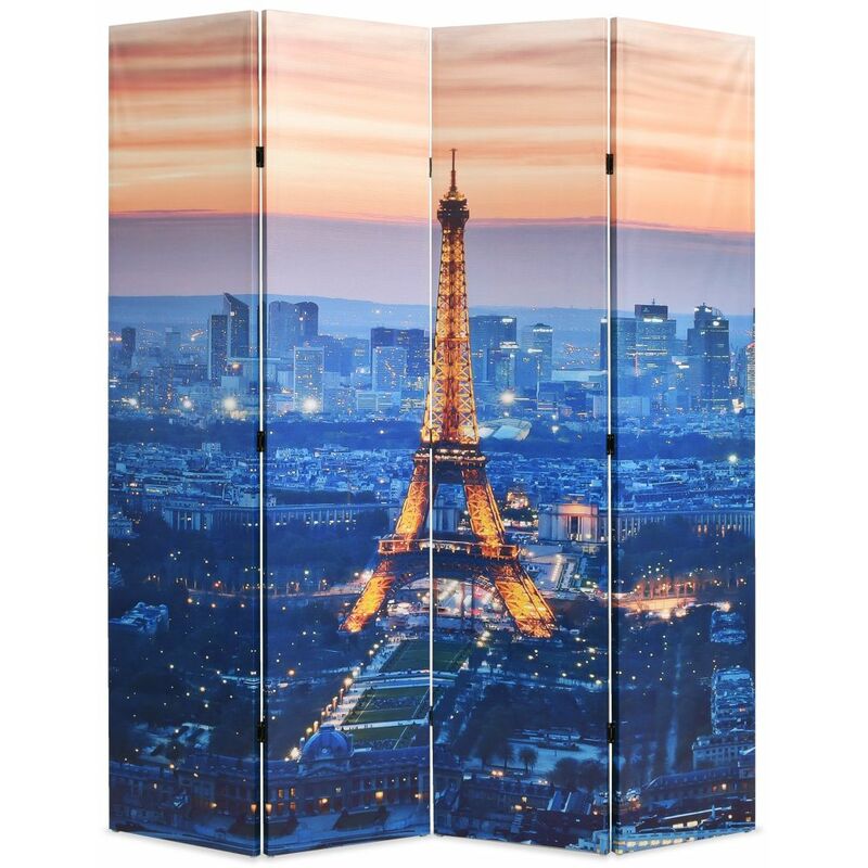 

Asupermall - Biombo divisor plegable 160x170 cm Paris de noche