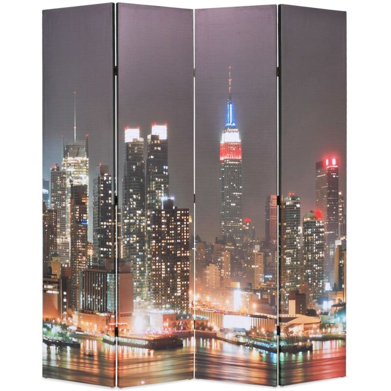 

Biombo divisor plegable 160x170 cm Nueva York de noche - Multicolor - Vidaxl