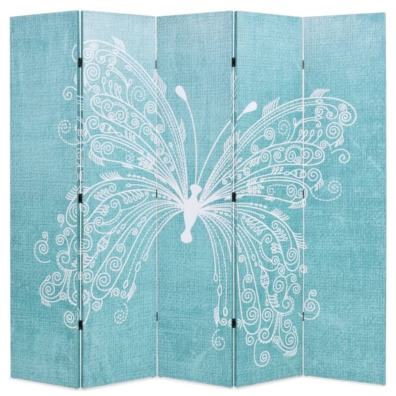 

Biombo divisor plegable 200x170 cm mariposa azul