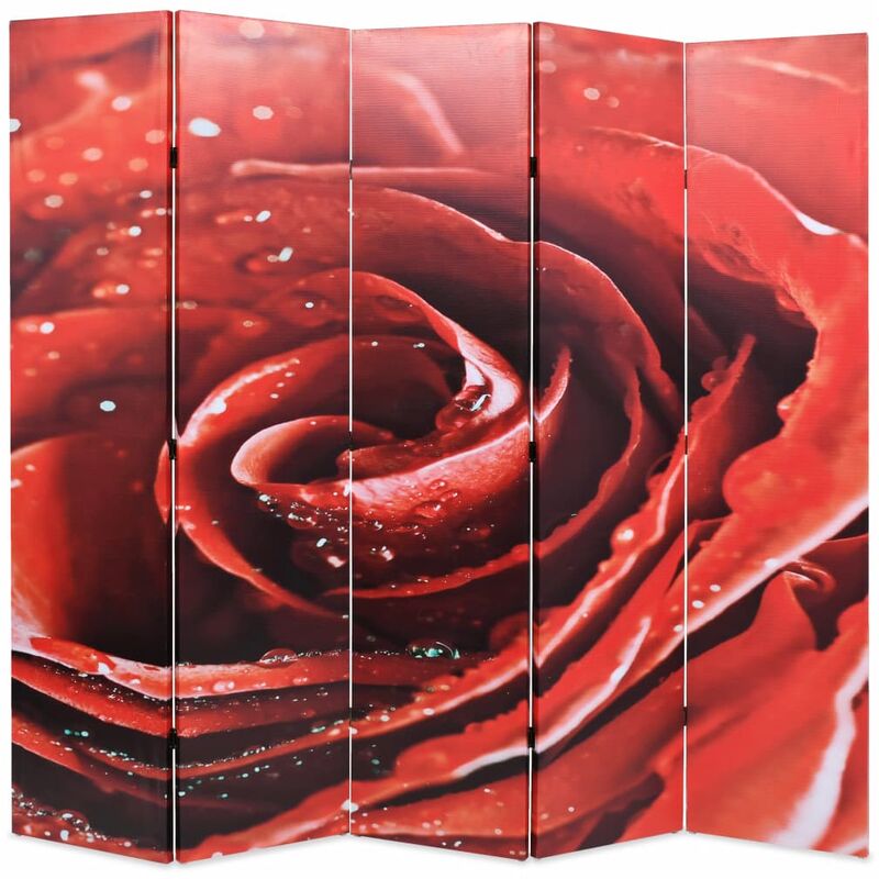 

Biombo divisor plegable 200x170 cm rosa roja