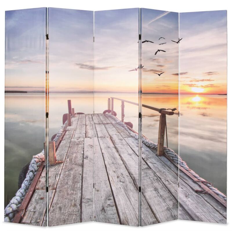 

Biombo divisor plegable 200x170 cm lago - Multicolor - Vidaxl