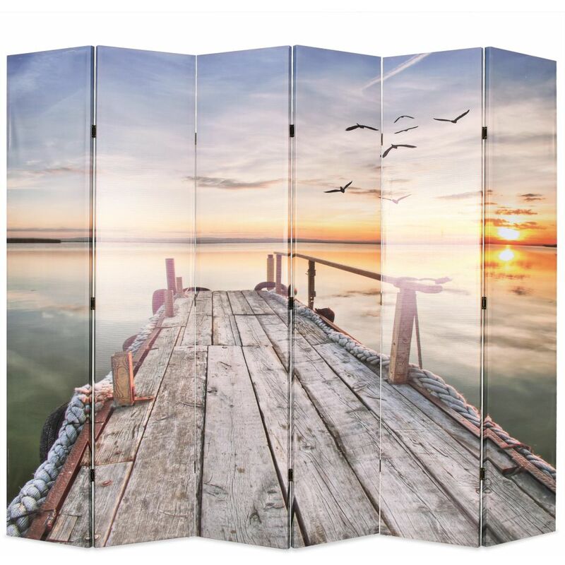 

Happyshopping - Biombo divisor plegable 228x170 cm lago