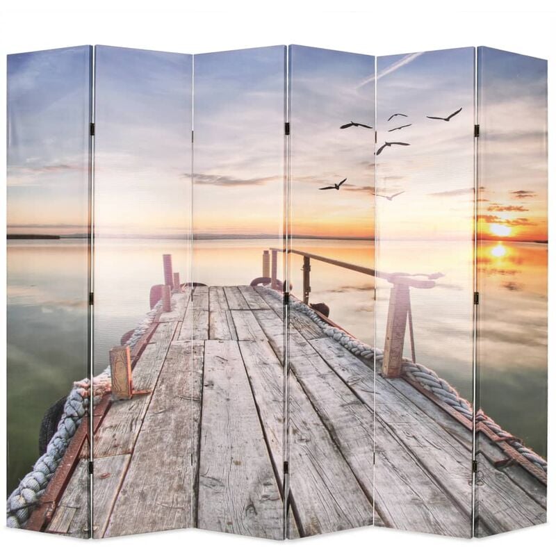 

Biombo divisor plegable 228x170 cm lago - Multicolor
