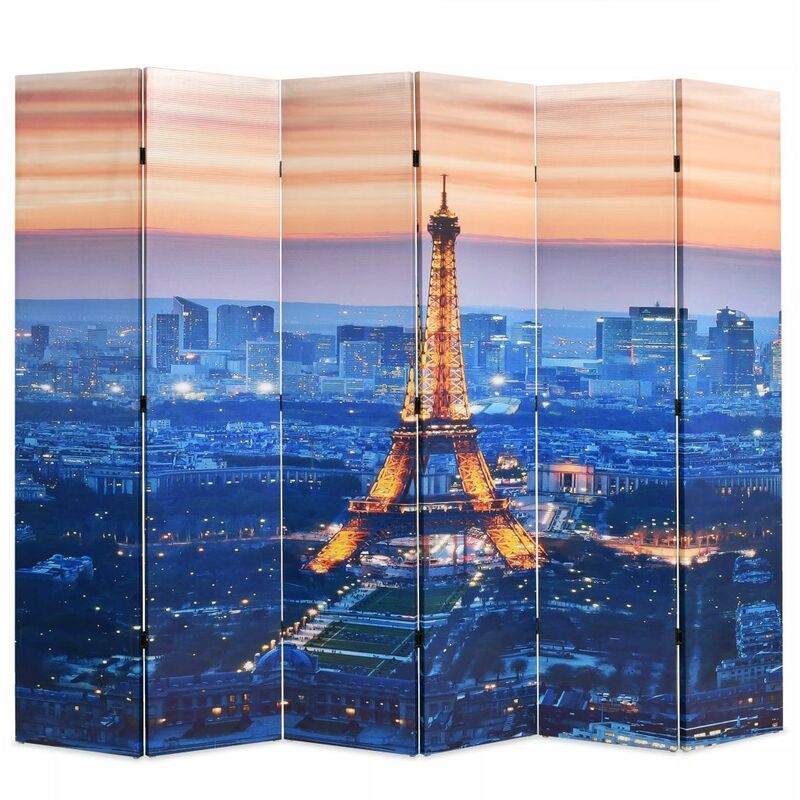 

Biombo divisor plegable 228x170 cm Paris de noche