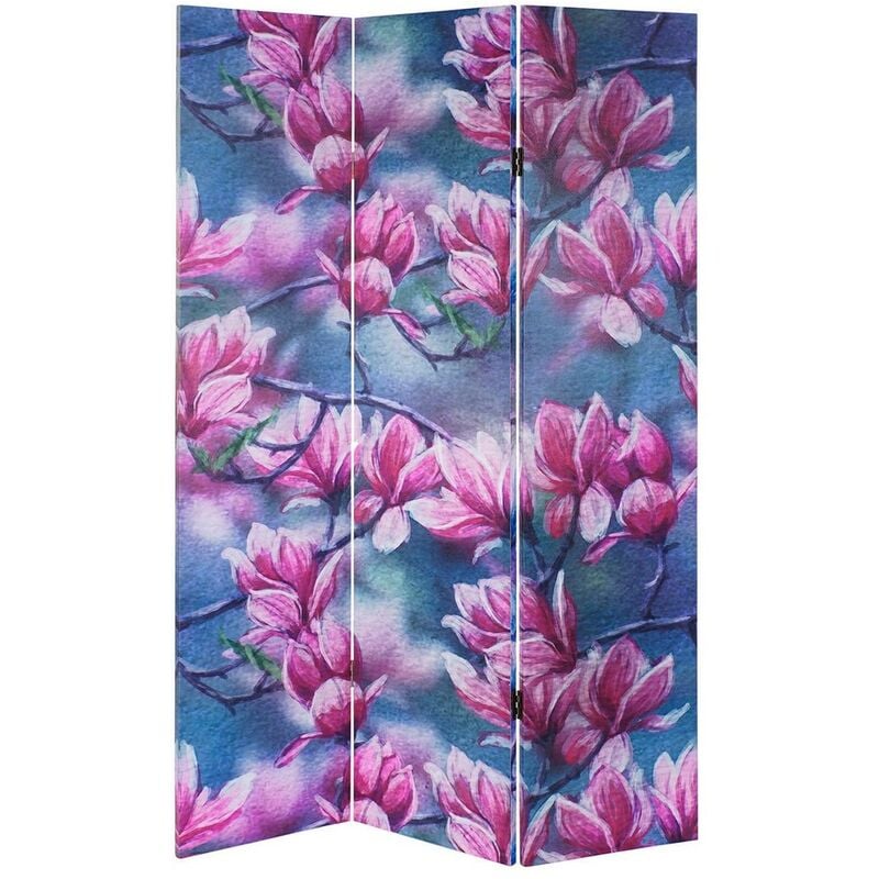 

Biombo DKD Home Decor Flor de Loto Lienzo Madera MDF (120 x 2.5 x 180 cm)