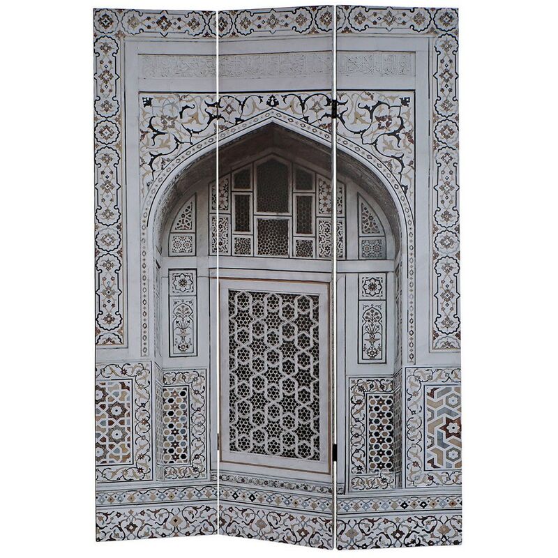 

Biombo DKD Home Decor Lienzo Madera MDF (120 x 2.5 x 180 cm)