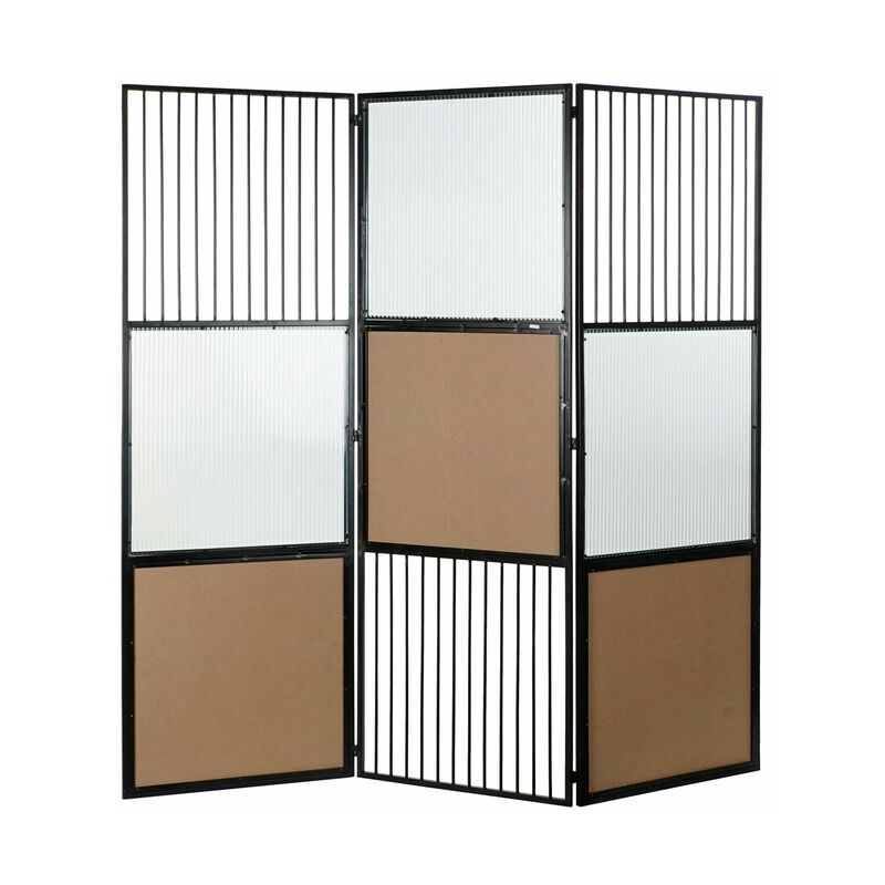 

Biombo DKD Home Decor Metal Bambú Cristal (180 x 1.8 x 180 cm)