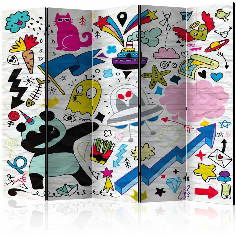 

Biombo - Energetic Panda II [Room Dividers] Medidas 225X172