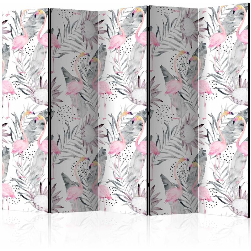 

Biombo - Flamingos and Twigs II [Room Dividers] Medidas 225X172