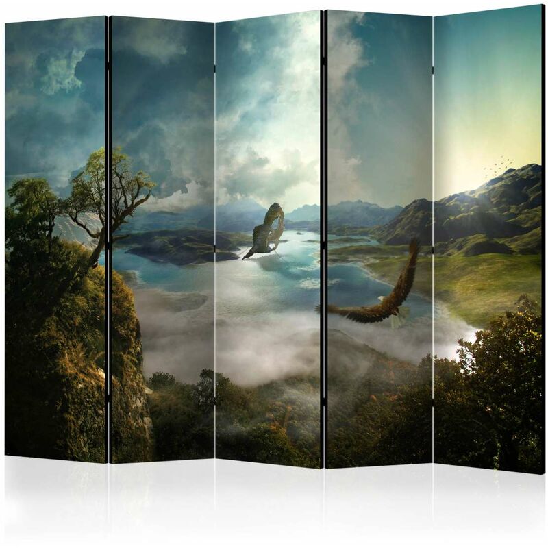 

Biombo - Flight over the Lake II [Room Dividers] Medidas 225X172