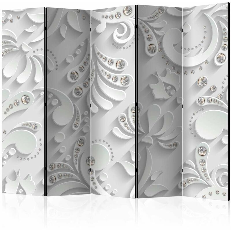 

Biombo - Flowers with Crystals II [Room Dividers] Medidas 225X172