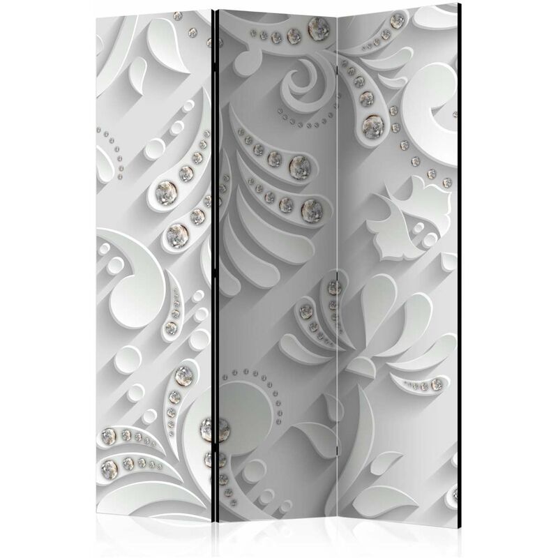 

Biombo - Flowers with Crystals [Room Dividers] Medidas 135X172