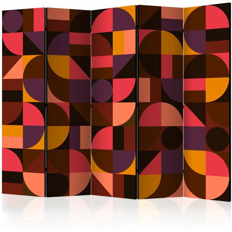 

Biombo - Geometric Mosaic (Red) II [Room Dividers] Medidas 225X172