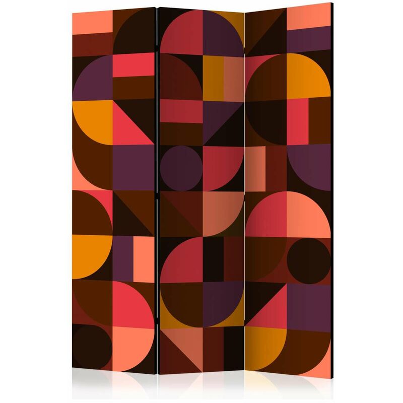 

Biombo - Geometric Mosaic (Red) [Room Dividers] Medidas 135X172