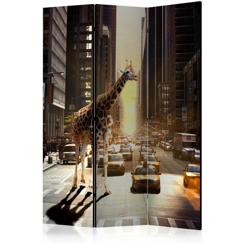 

Biombo - Giraffe in the Big City [Room Dividers] Medidas 135X172
