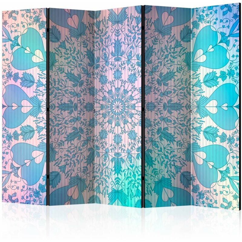 

Biombo - Girly Mandala (Blue) II [Room Dividers] Medidas 225X172