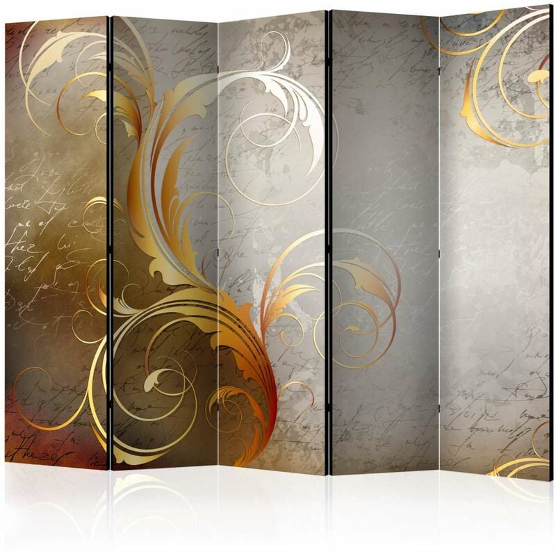 

Biombo - Gold letters II [Room Dividers] Medidas 225X172