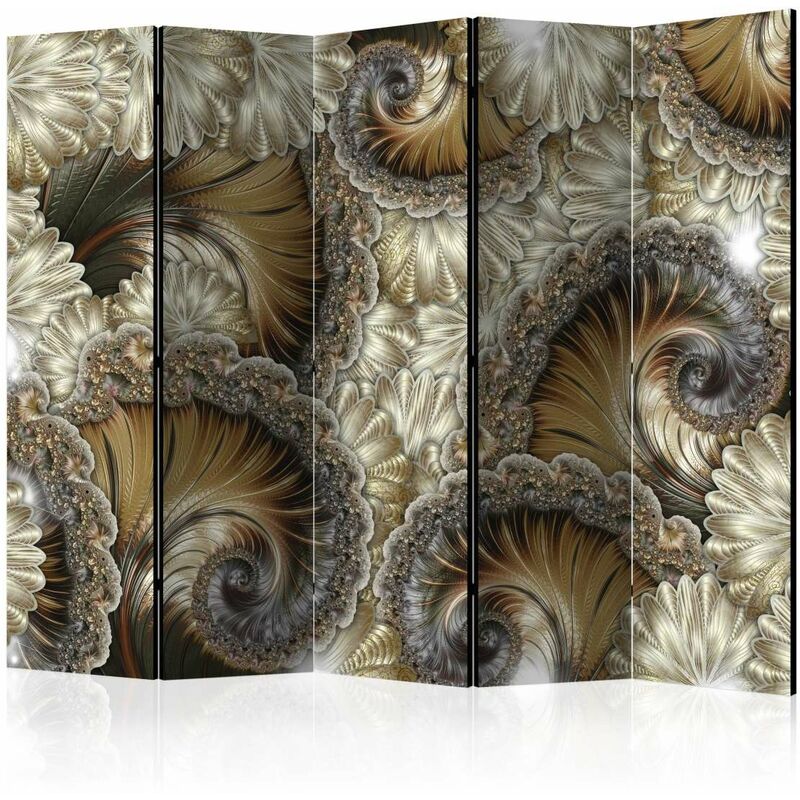 

Biombo - Golden hand-held fans II [Room Dividers] Medidas 225X172