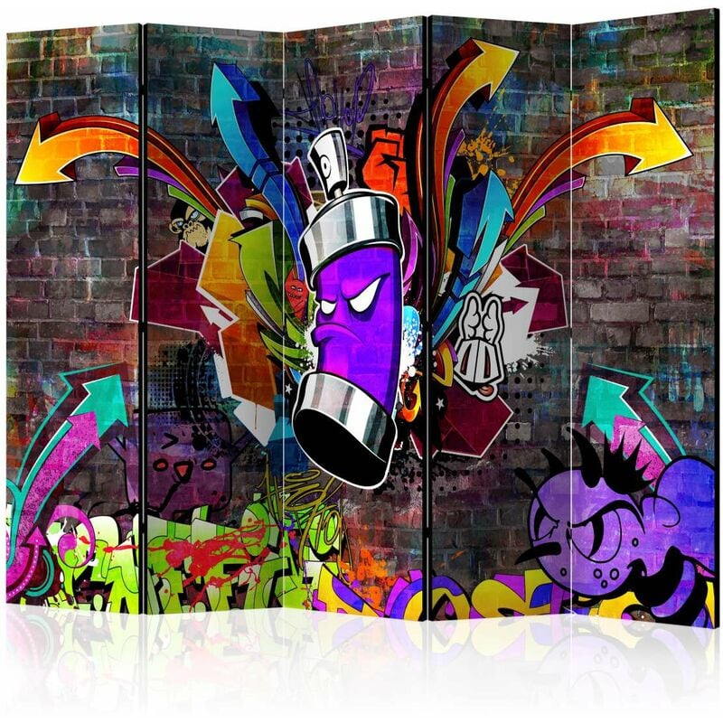 

Biombo - Graffiti: Colourful attack II [Room Dividers] Medidas 225X172