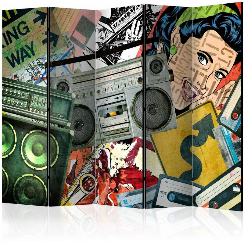 

Biombo - Graffiti girl II [Room Dividers] Medidas 225X172