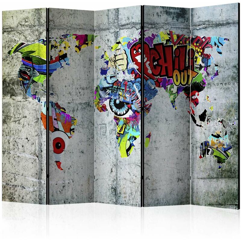 

Biombo - Graffiti World [Room Dividers] Medidas 225X172