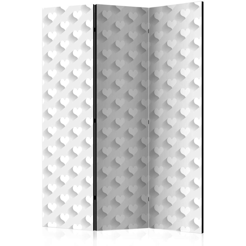 

Biombo Grey Hearts Room Dividers cm 135x172 - Artgeist