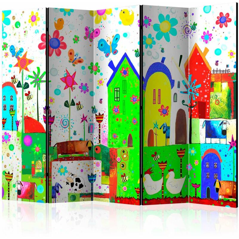 

Biombo - Happy farm II [Room Dividers] Medidas 225X172