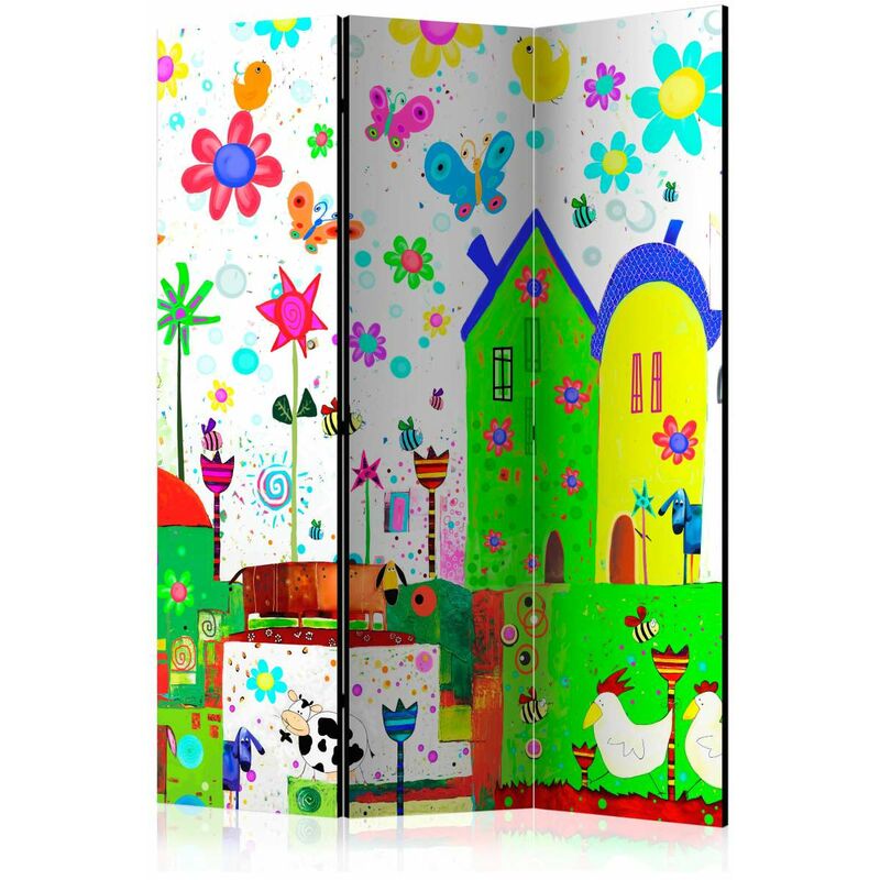 

Biombo - Happy farm [Room Dividers] Medidas 135X172