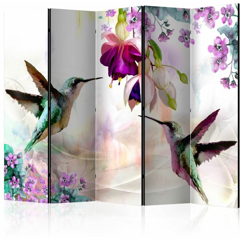 

Biombo Hummingbirds and Flowers II R cm 225x172 - Artgeist