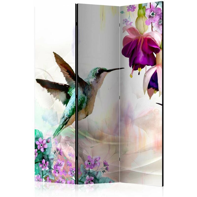 

Biombo - Hummingbirds and Flowers [Room Dividers] Medidas 135X172