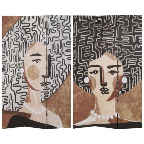 Biombo Lienzo Mujer 120X3X180 Cm
