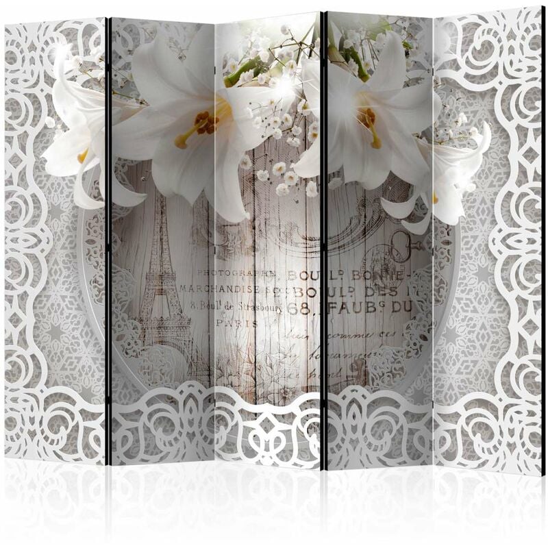 

Biombo - Lilies and Quilted Background II [Room Dividers] Medidas 225X172