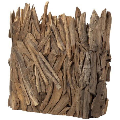 Biombo Madera Teca Natural 120X60X120 Cm