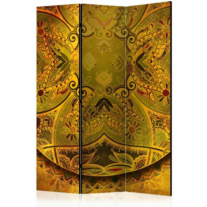 

Biombo - Mandala: Energía de oro [Room Dividers] Medidas 135X172