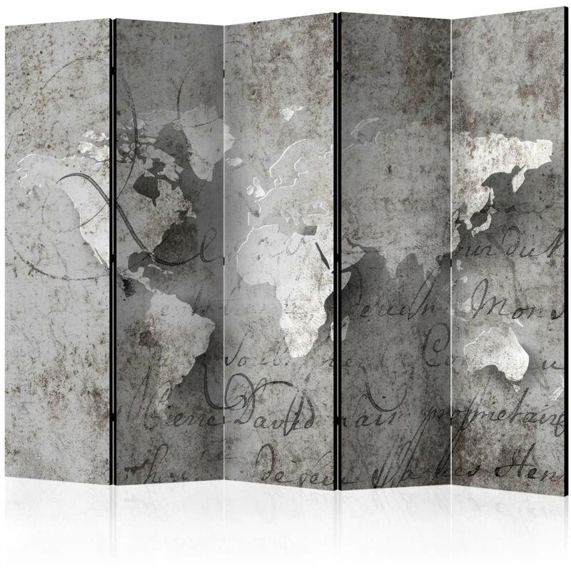 

Biombo - Map and letter II [Room Dividers] Medidas 225X172