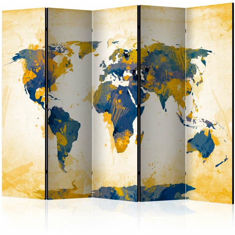 

Biombo - Map of the World - Sun and sky II [Room Dividers] Medidas 225X172