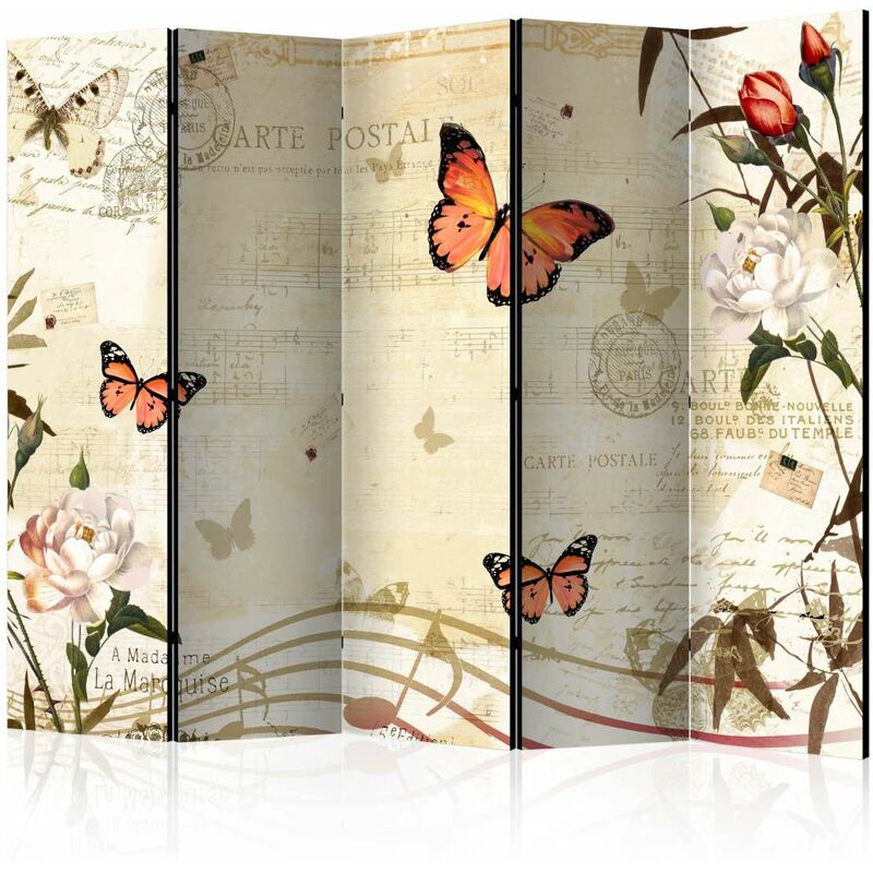

Biombo - Melodies of butterflies II [Room Dividers] Medidas 225X172