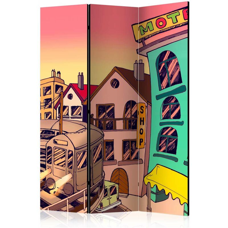 

Biombo - Morning in a city [Room Dividers] Medidas 135X172