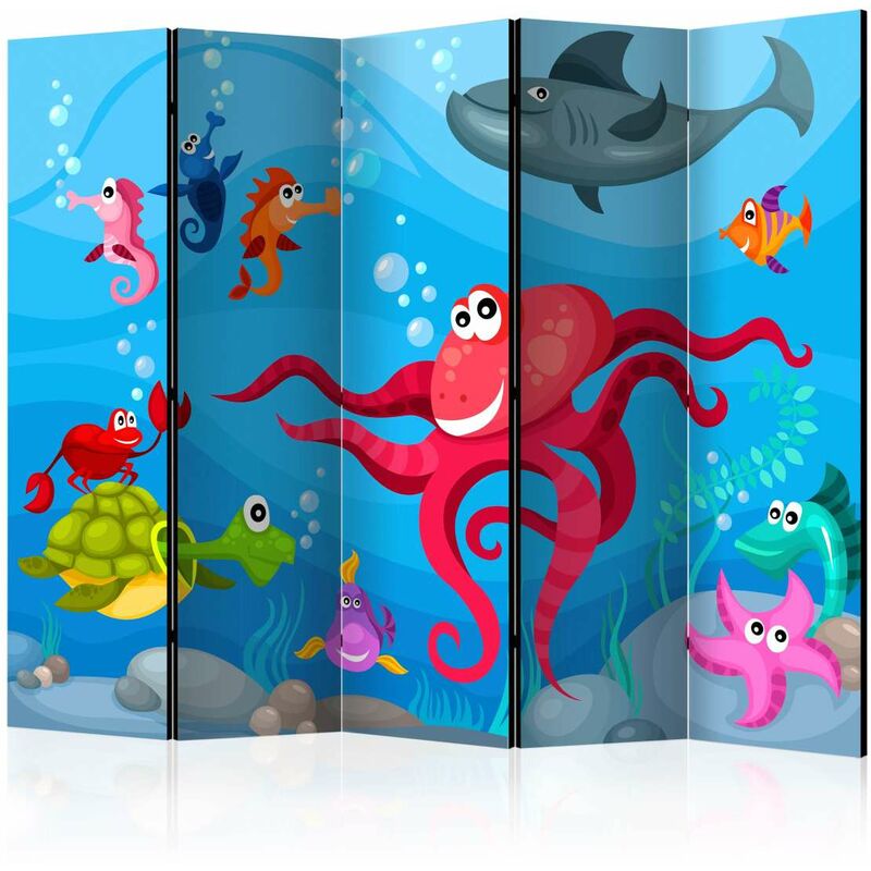 

Biombo - Octopus and shark II [Room Dividers] Medidas 225X172