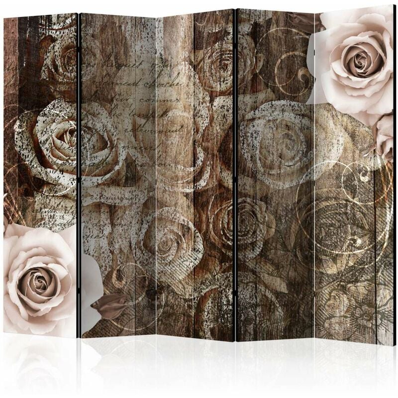

Biombo - Old Wood & Roses II [Room Dividers] Medidas 225X172