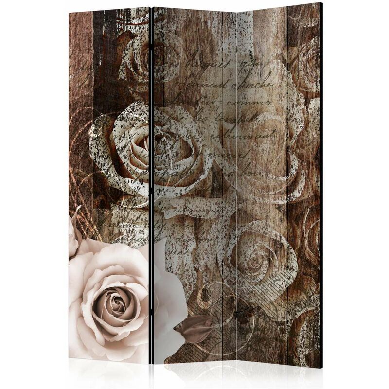 

Biombo - Old Wood & Roses [Room Dividers] Medidas 135X172